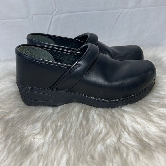 Dansko XP Professional Black Leather Clogs Sz 38/7.5-8 - Picture 4 of 7